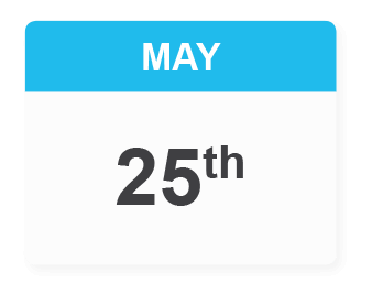 25th May 2018