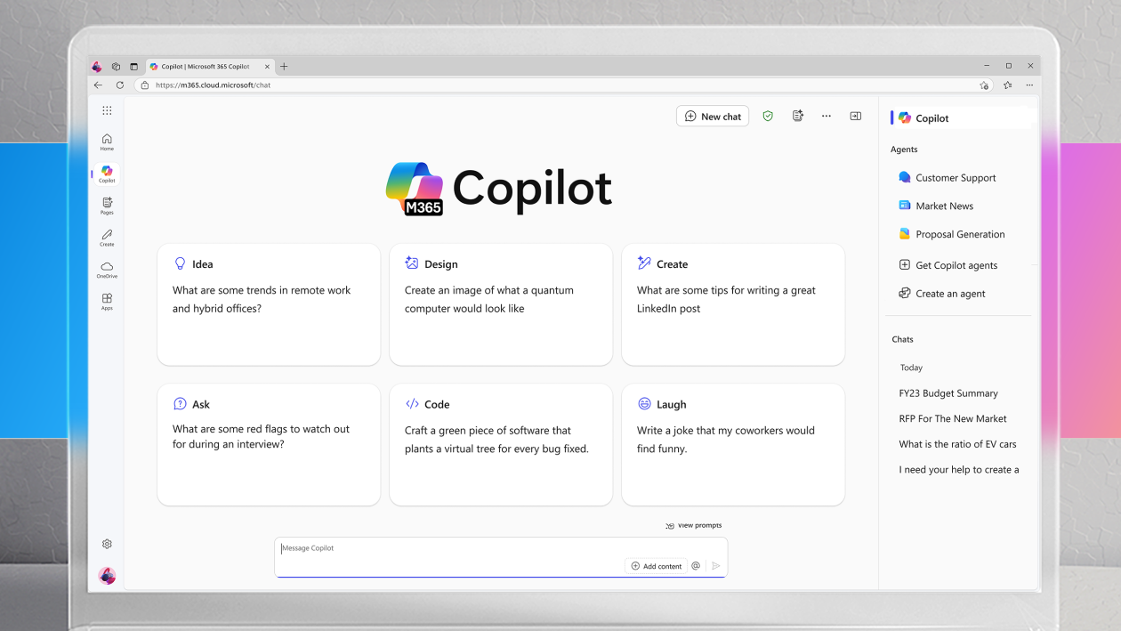 Featured image for New Microsoft 365 Copilot Chat – included in your existing M365 plan